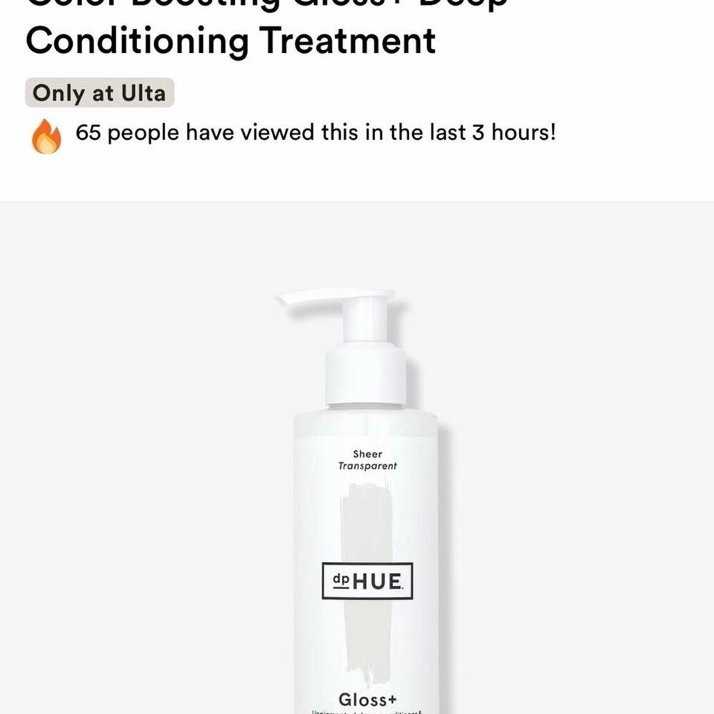 dpHUE Gloss+ Sheer – Clear Shine Deep Conditioning Treatment